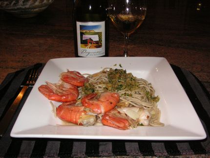 A pasta dish inspired by Tulio\'s Baked Stuffed Clams. 