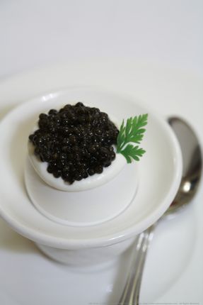 Chef Thierry Rautureau tempts with his egg and caviar appetizer. 