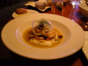 Brasa\'s Olive-Oil-Poached Salmon was succulent and satisfying. 