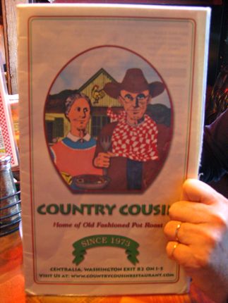 Country Cousin Menu