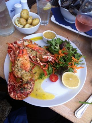 Fresh lobster in Guernsey