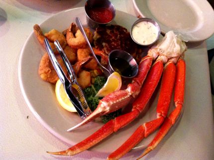 Charleston Crab House Seafood Platter